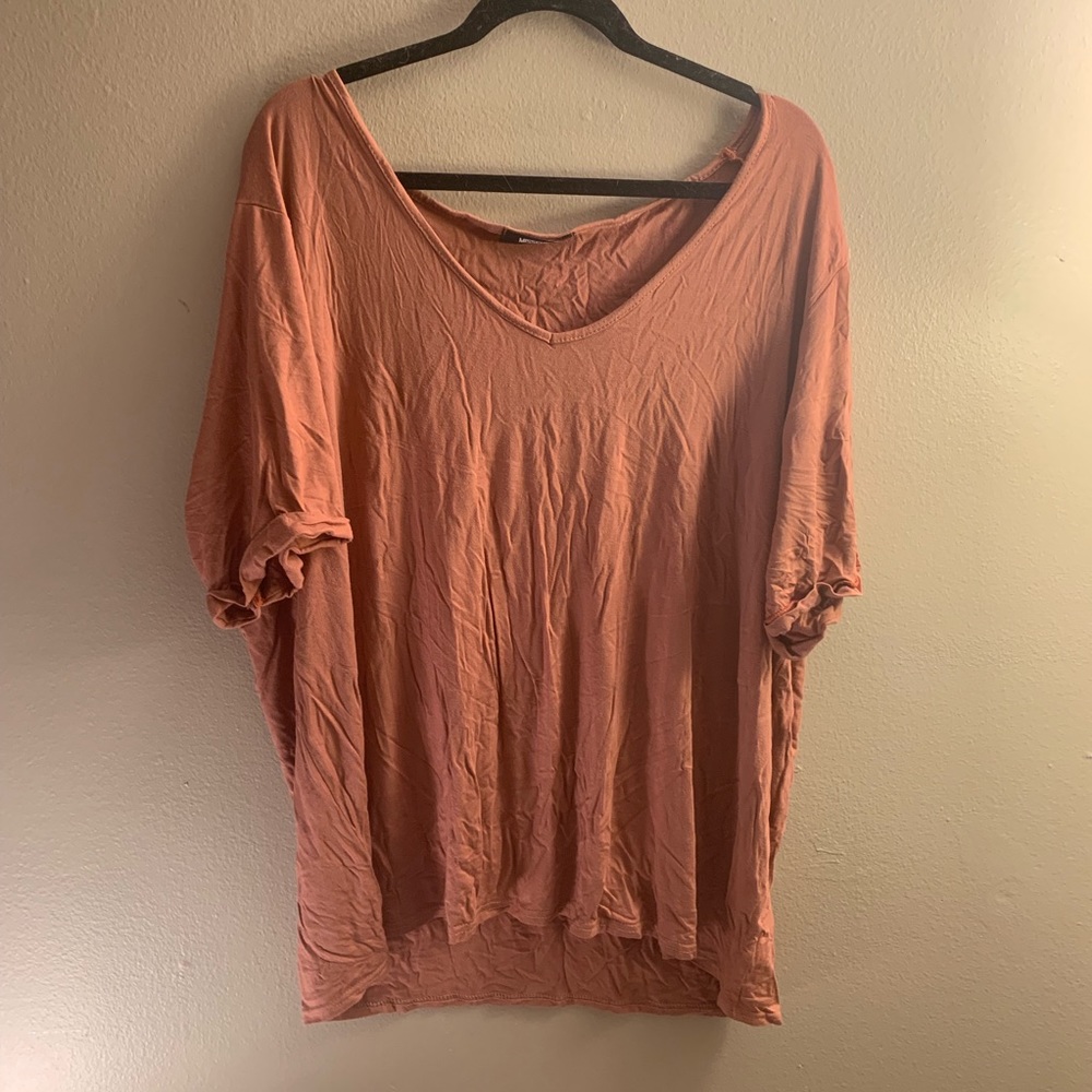 Missguided Oversized Nude T-Shirt